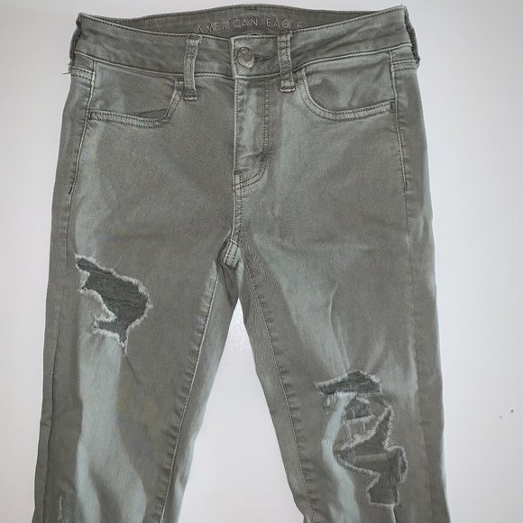 American Eagle Next Level Stretch Destroy Jegging - Picture 3 of 9